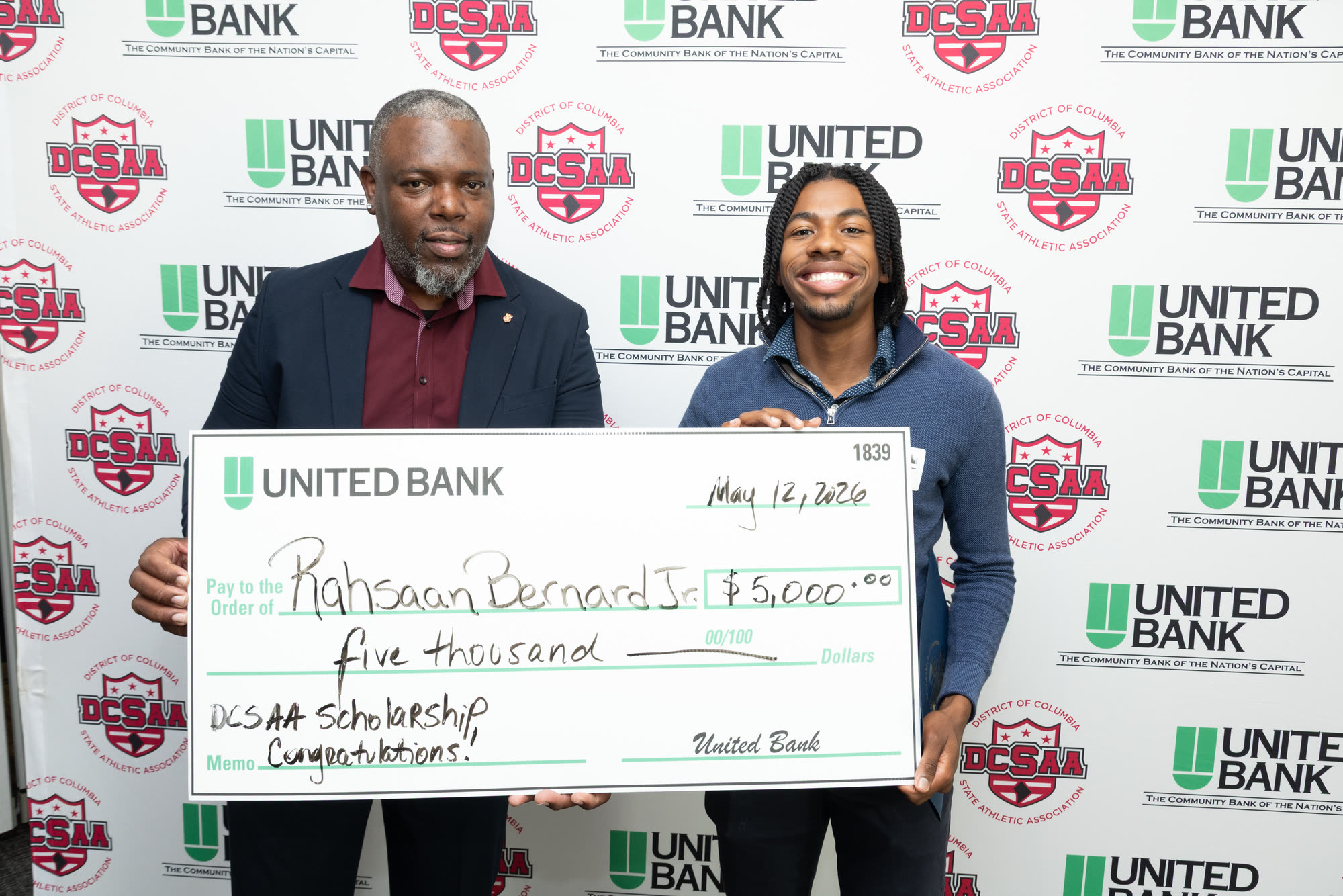 DCSAA — scholarship presentation