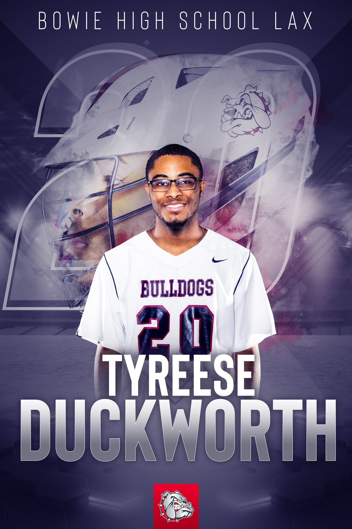 ENP Photography — Bowie lacrosse senior poster