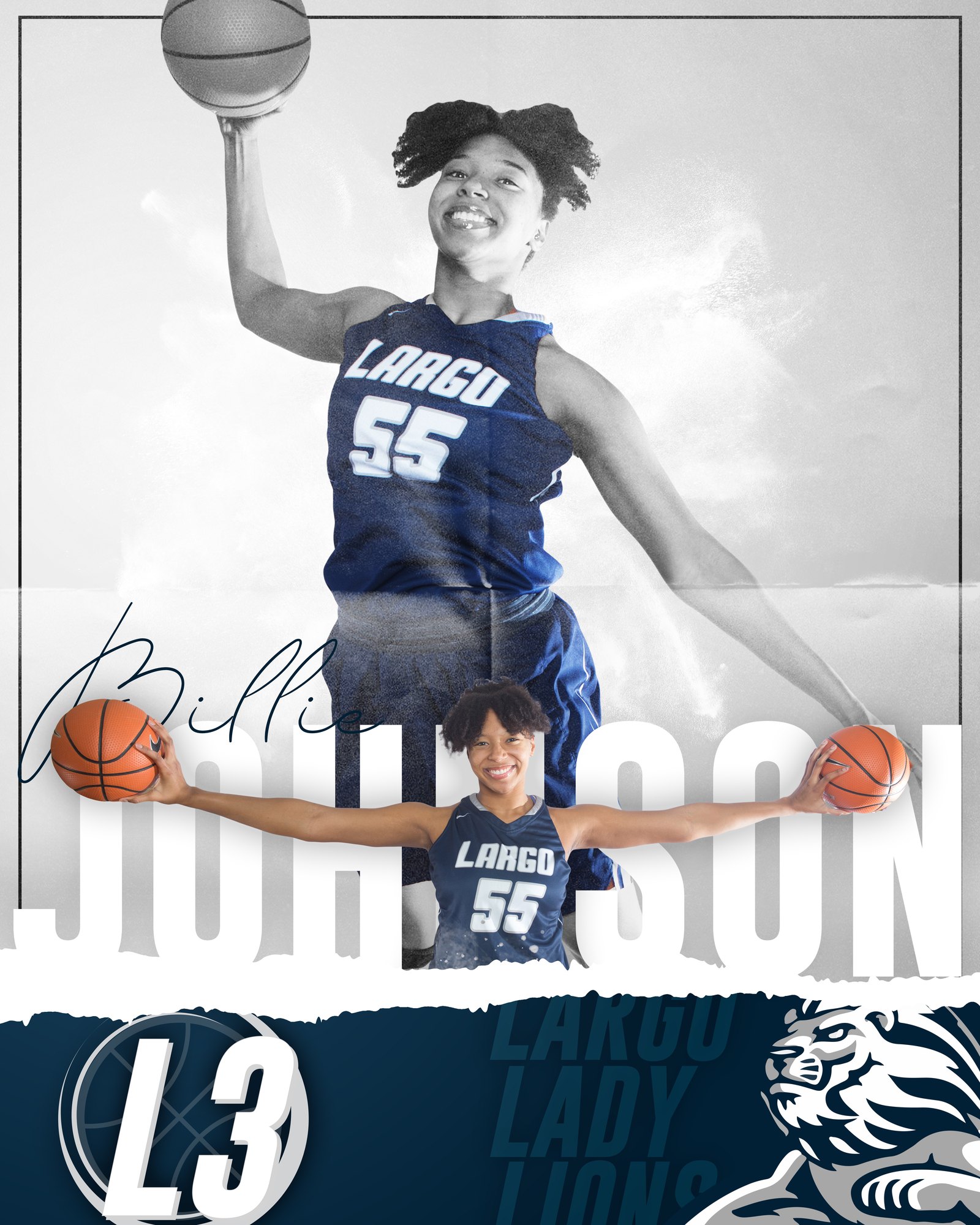 ENP Photography — Largo senior basketball poster
