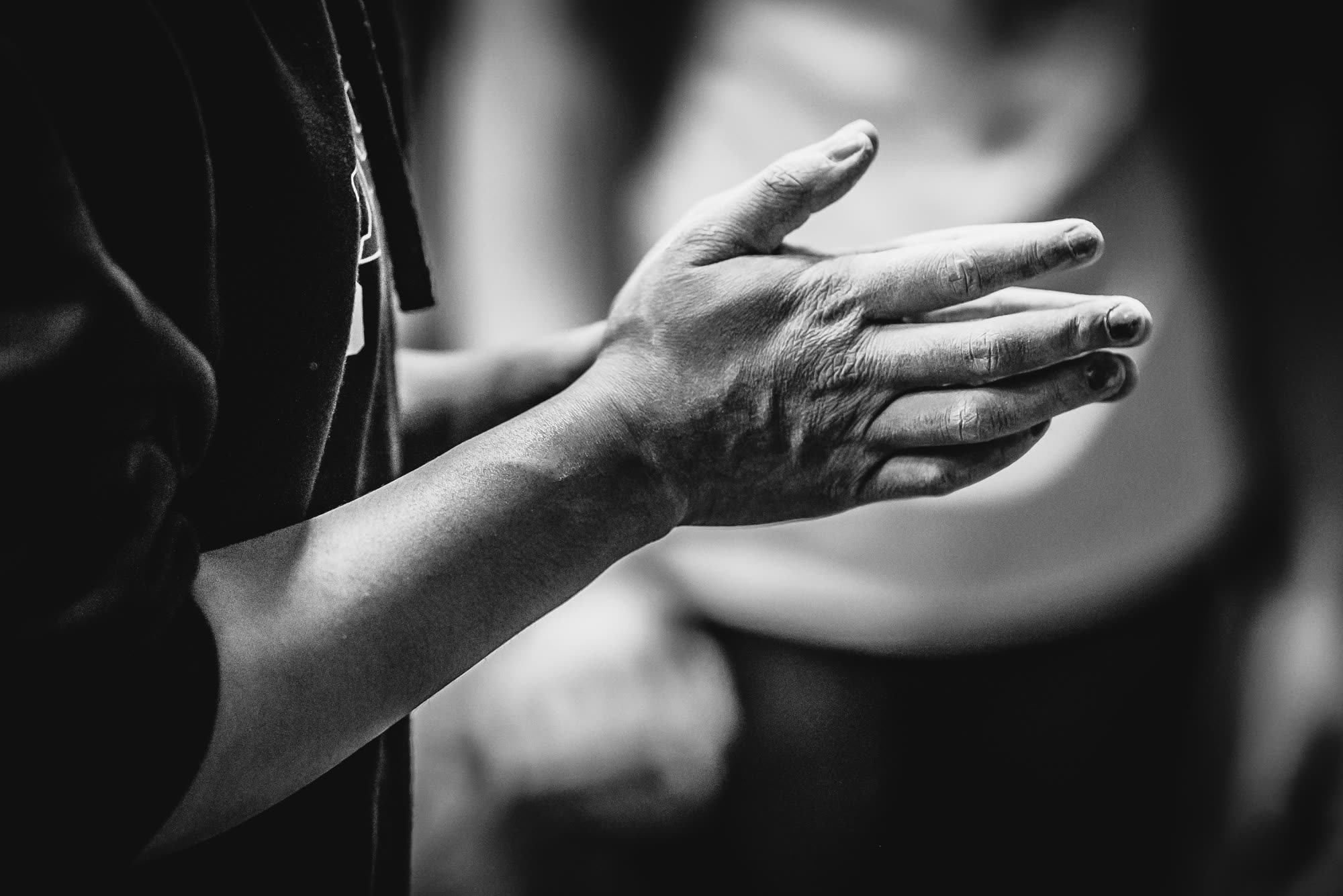 Episcopal High School — hands in black and white
