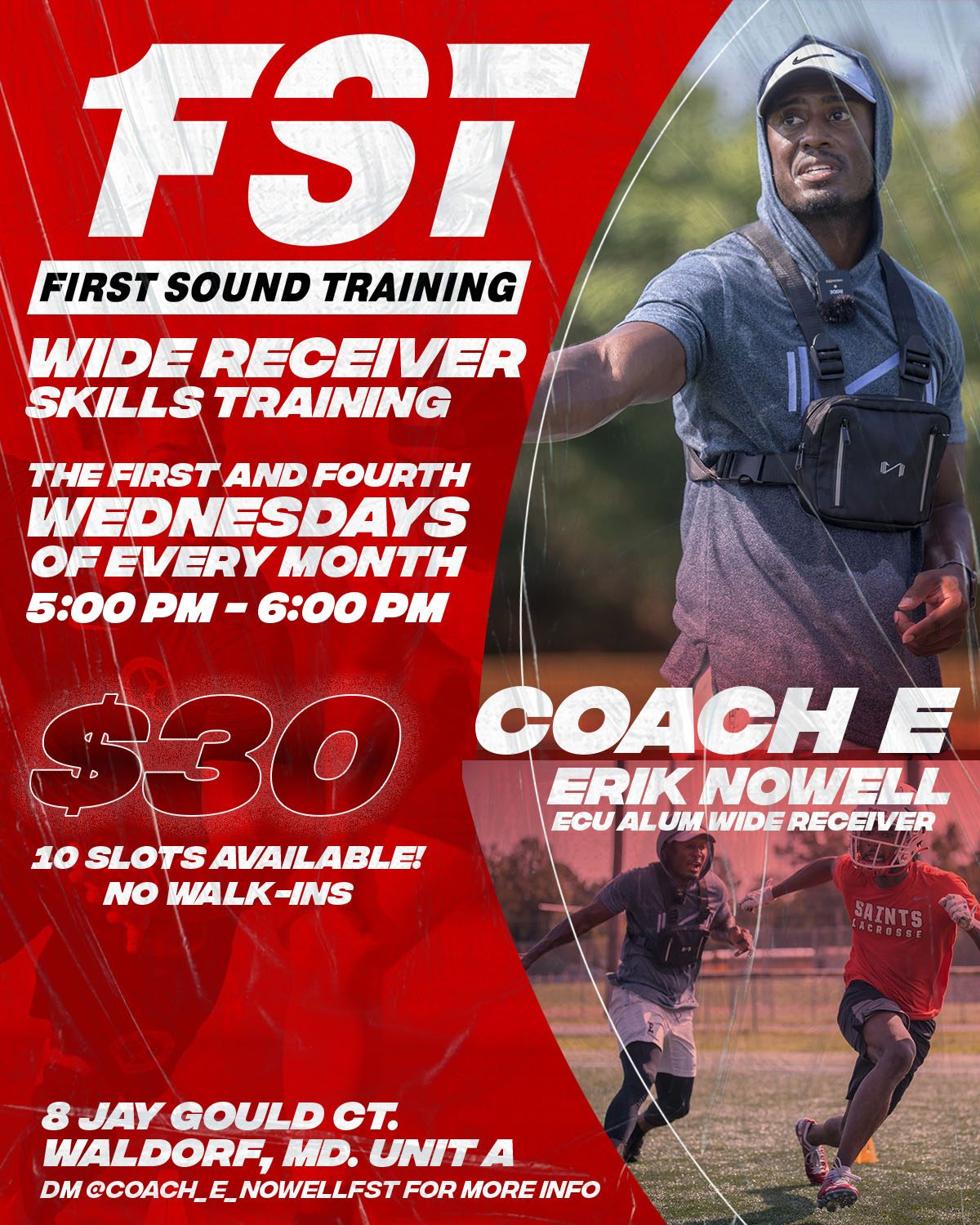 First Sound Training — WR skills training flyer