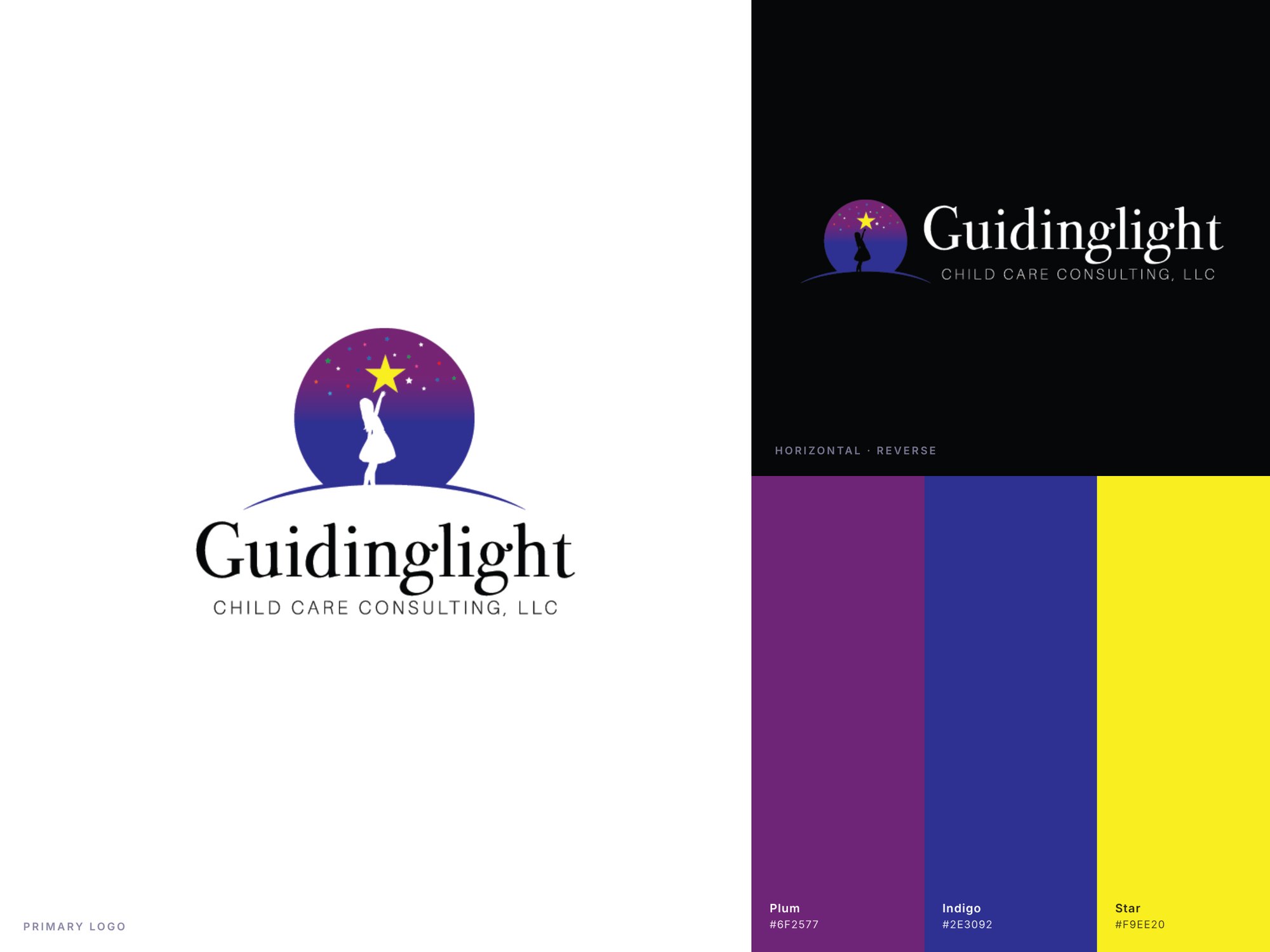 Guidinglight — logo suite and color palette