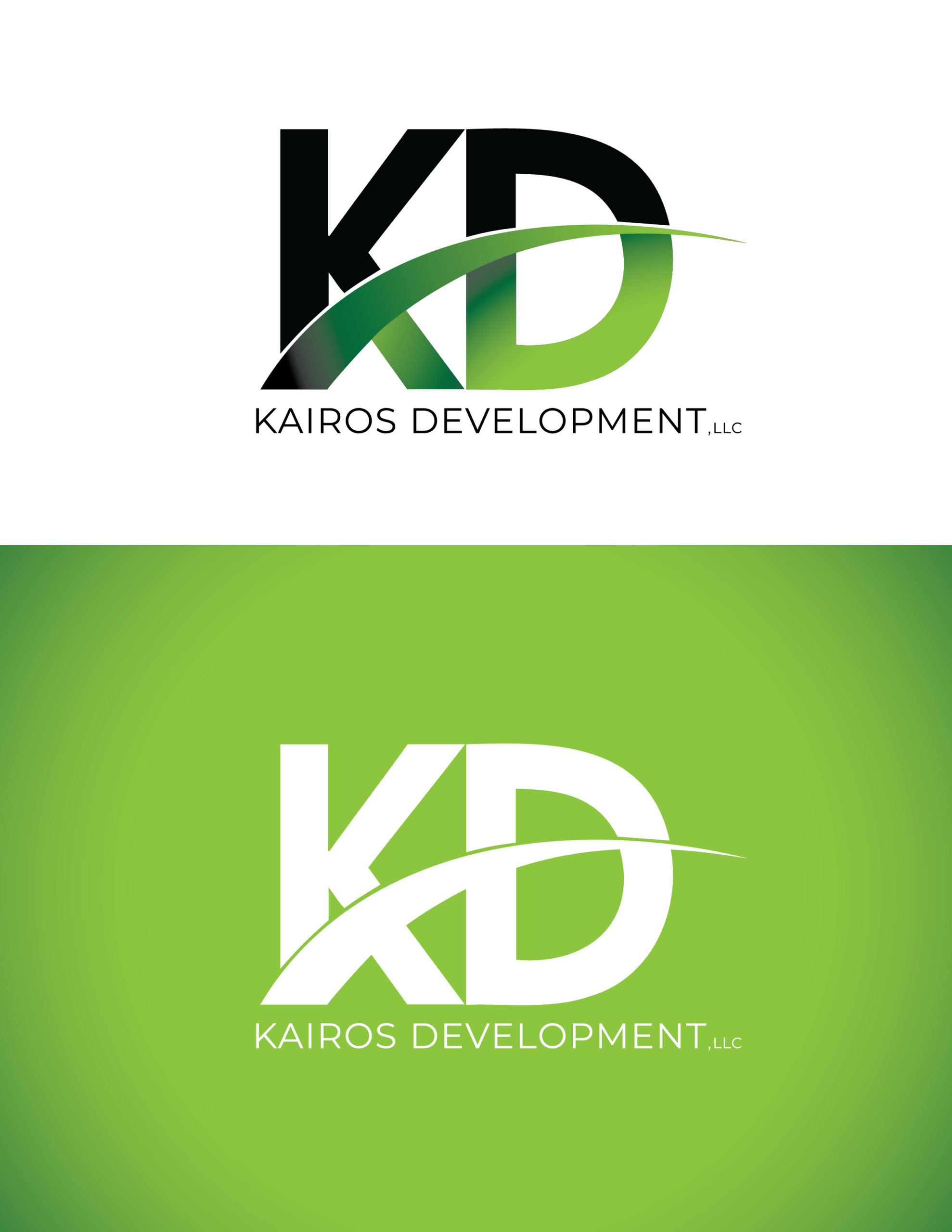 Kairos Development — logo layout